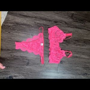 Hot Pink lingerie